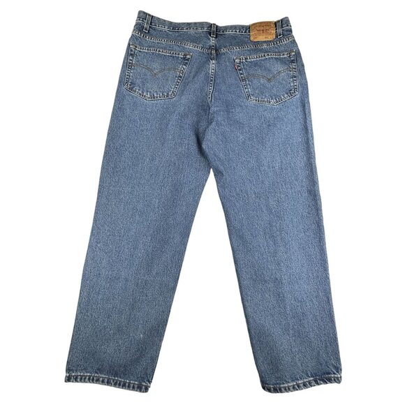Levi's 550 Relaxed Fit Jeans Men's W42 L30 Blue Denim 100% Cotton  Baggy Y2K - Picture 4 of 7